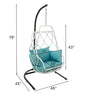 Virasat  Single Seater Hanging Swing With Stand For Balcony, Garden Swing-VIRASAT FURNITURE & FURNISHING