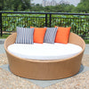 Virasat Outdoor Poolside Sunbed With Cushion Daybed ( Honey )-VIRASAT FURNITURE & FURNISHING