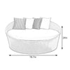Virasat Outdoor Poolside Sunbed With Cushion Daybed ( Honey )-VIRASAT FURNITURE & FURNISHING