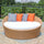 Virasat Outdoor Poolside Sunbed With Cushion Daybed ( Honey )-VIRASAT FURNITURE & FURNISHING