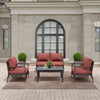 Virasat Outdoor Sofa Set 2 Seater, 2 Single Seater & 1 Center Table (Grey)-VIRASAT FURNITURE & FURNISHING