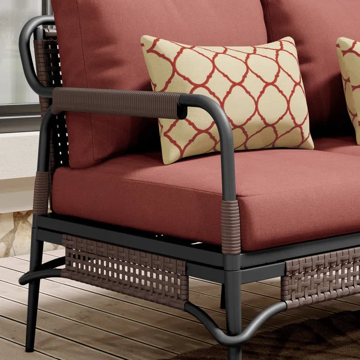 Virasat Outdoor Sofa Set 2 Seater, 2 Single Seater & 1 Center Table (Grey)