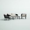 Virasat Outdoor Sofa Set 2 Seater, 2 Single Seater And 1 Table Set Braided & Rope-VIRASAT FURNITURE & FURNISHING
