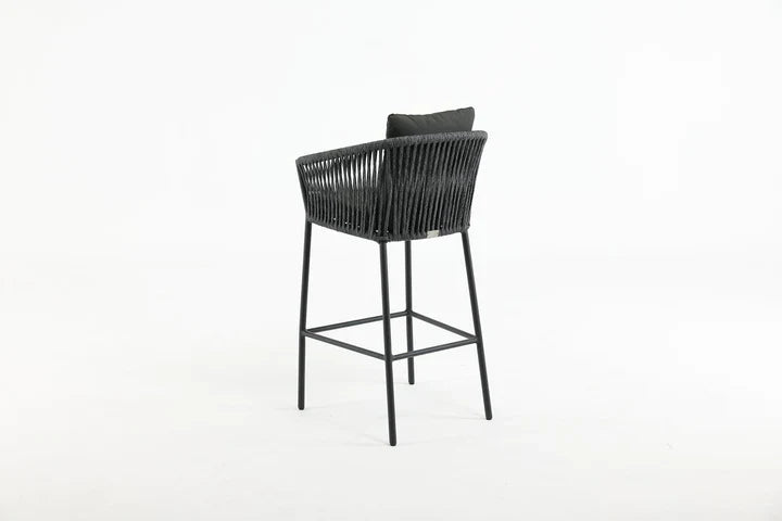 Virasat Outdoor Patio Bar Sets 4 Chairs and 1 Table (Dark Grey)-VIRASAT FURNITURE & FURNISHING