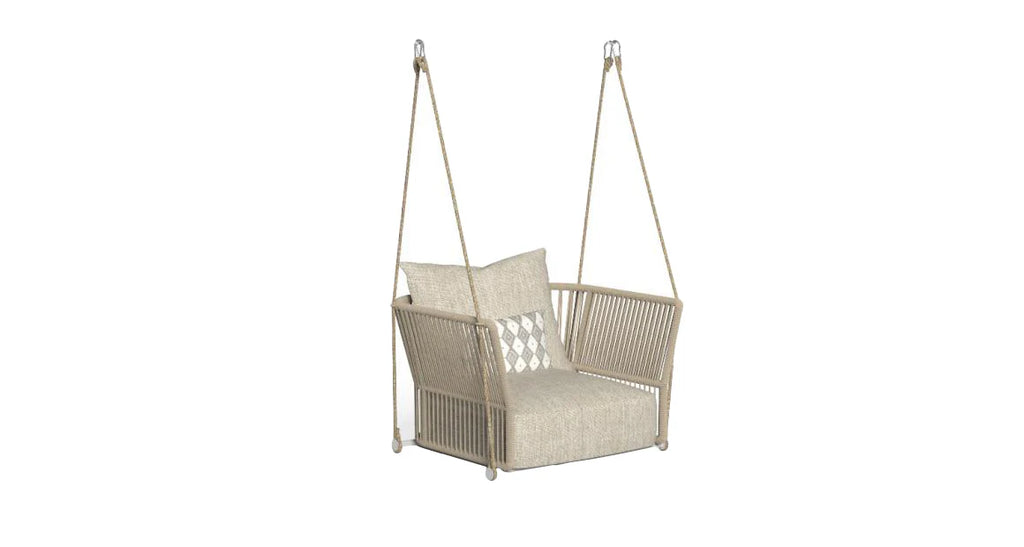 Virasat Single Seater Hanging Swing Without Stand For Balcony, Garden Swing-VIRASAT FURNITURE & FURNISHING