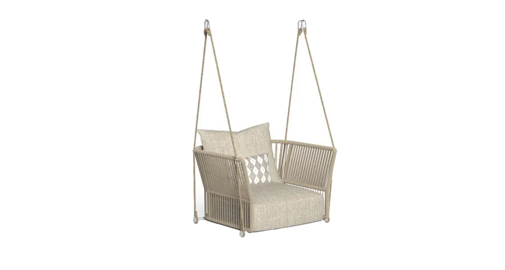VIRASAT FURNITURE AFON SINGLE SEATER HANGING SWING WITHOUT STAND FOR BALCONY & GARDEN SWING
