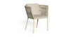 Virasat Outdoor Patio Seating Set 4 Chairs and 1 Table Set (Cream) Braided & Rope-VIRASAT FURNITURE & FURNISHING