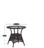 Virasat Outdoor Patio Seating Set 4 Chairs and 1 Table Set (Dark Brown)-VIRASAT FURNITURE & FURNISHING