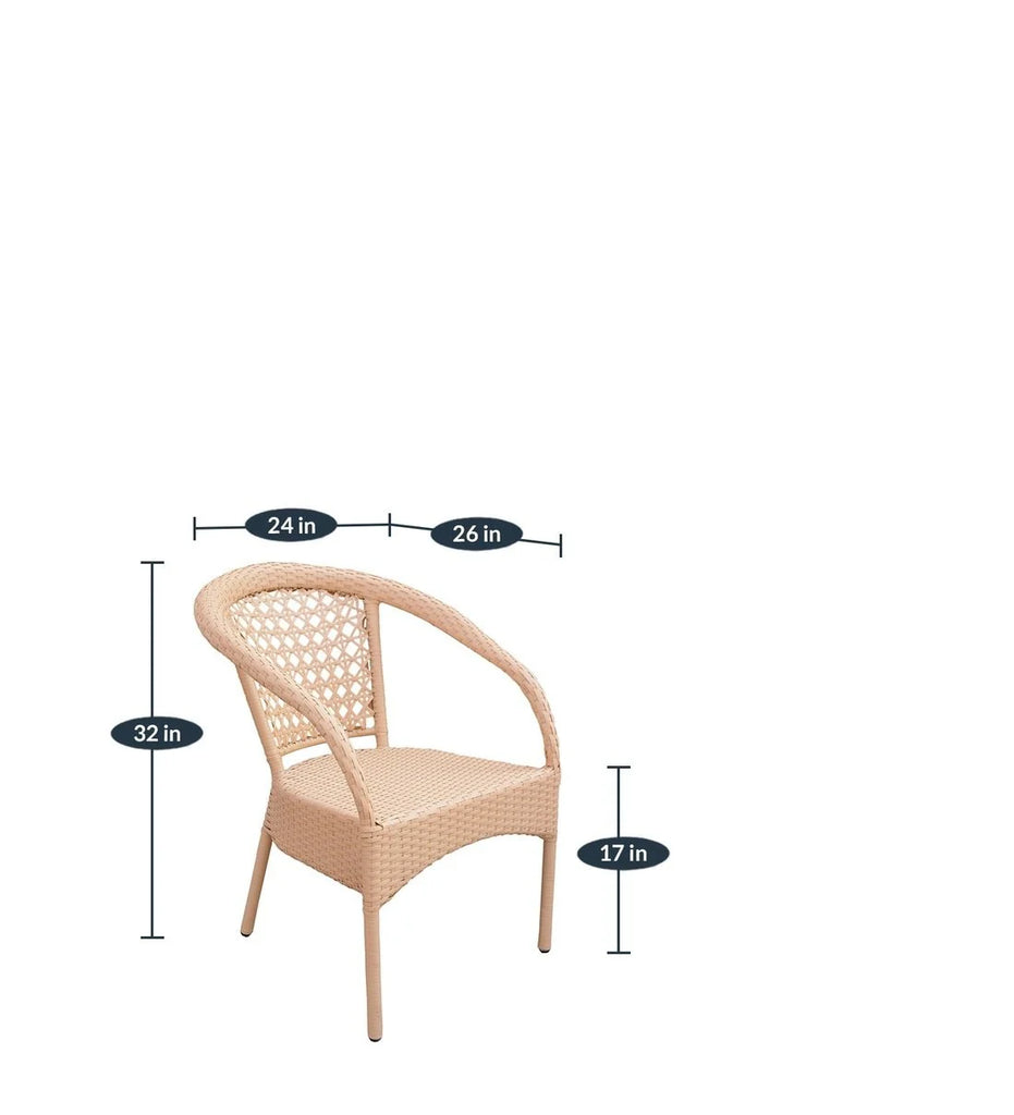 Virasat Outdoor Patio Seating Set 4 Chairs and 1 Table Set-VIRASAT FURNITURE & FURNISHING