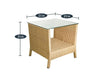 Virasat Outdoor Patio Seating Set 2 Chairs and 1 Table Set (Cream)-VIRASAT FURNITURE & FURNISHING