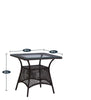Virasat Outdoor Patio Seating Set 4 Chairs and 1 Table Set (Dark Brown)-VIRASAT FURNITURE & FURNISHING