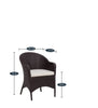 Virasat Outdoor Patio Seating Set 4 Chairs and 1 Table Set (Dark Brown)-VIRASAT FURNITURE & FURNISHING