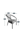 Virasat Outdoor Patio Seating Set 4 Chairs and 1 Table Set (Silver)-VIRASAT FURNITURE & FURNISHING