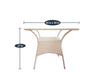 Virasat Outdoor Patio Seating Set 2 Chairs and 1 Table Set (Cream)-VIRASAT FURNITURE & FURNISHING