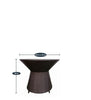 Virasat Outdoor Patio Seating Set 4 Chairs and 1 Table Set (Brown)-VIRASAT FURNITURE & FURNISHING