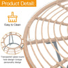 Virasat Outdoor Patio Seating Set 4 Chairs and 1 Table Set (Honey)-VIRASAT FURNITURE & FURNISHING