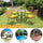 Virasat Outdoor Patio Seating Set 4 Chairs and 1 Table Set (Honey)-VIRASAT FURNITURE & FURNISHING