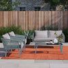 Virasat Outdoor Sofa Set 2 Seater, 2 Single Seater And 1 Table Set Braided & Rope-VIRASAT FURNITURE & FURNISHING