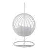Virasat Single Seater Hanging Swing With Stand For Balcony, Garden Swing (White)-VIRASAT FURNITURE & FURNISHING