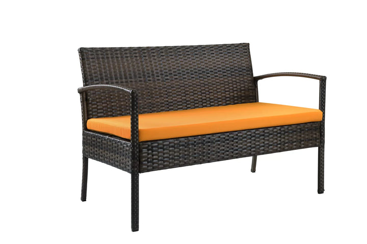 Virasat Outdoor Sofa Set 2 Seater , 2 Single seater and 1 Center Table Set (Brown)