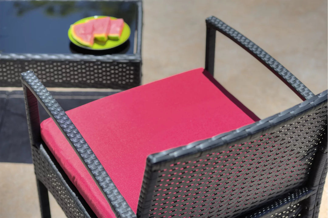 Virasat Outdoor Sofa Set 2 Seater, 2 Single Seater and 1 Center Table Set (Black)