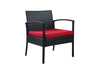 Virasat Outdoor Sofa Set 2 Seater, 2 Single Seater and 1 Center Table Set (Black)-VIRASAT FURNITURE & FURNISHING