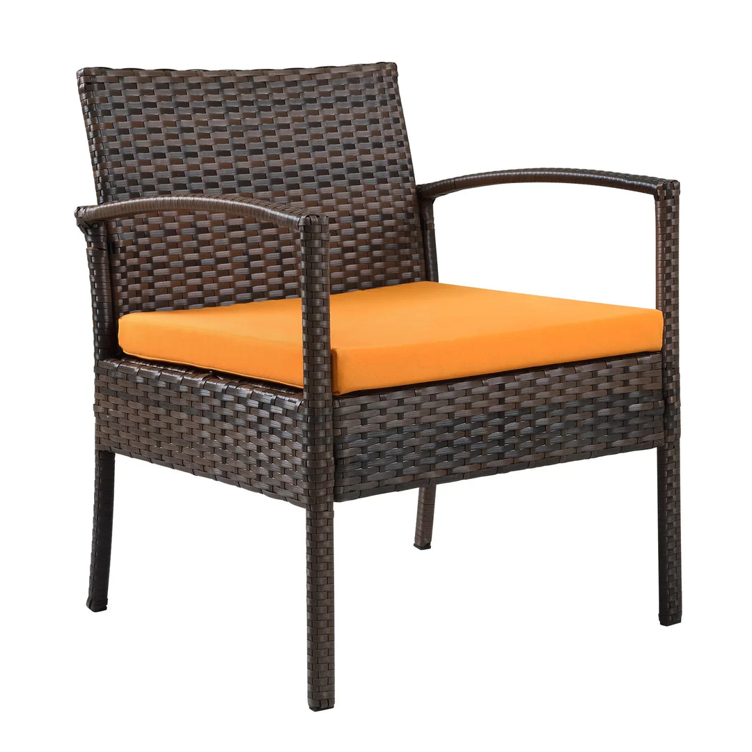 Virasat Outdoor Sofa Set 2 Seater , 2 Single seater and 1 Center Table Set (Brown)