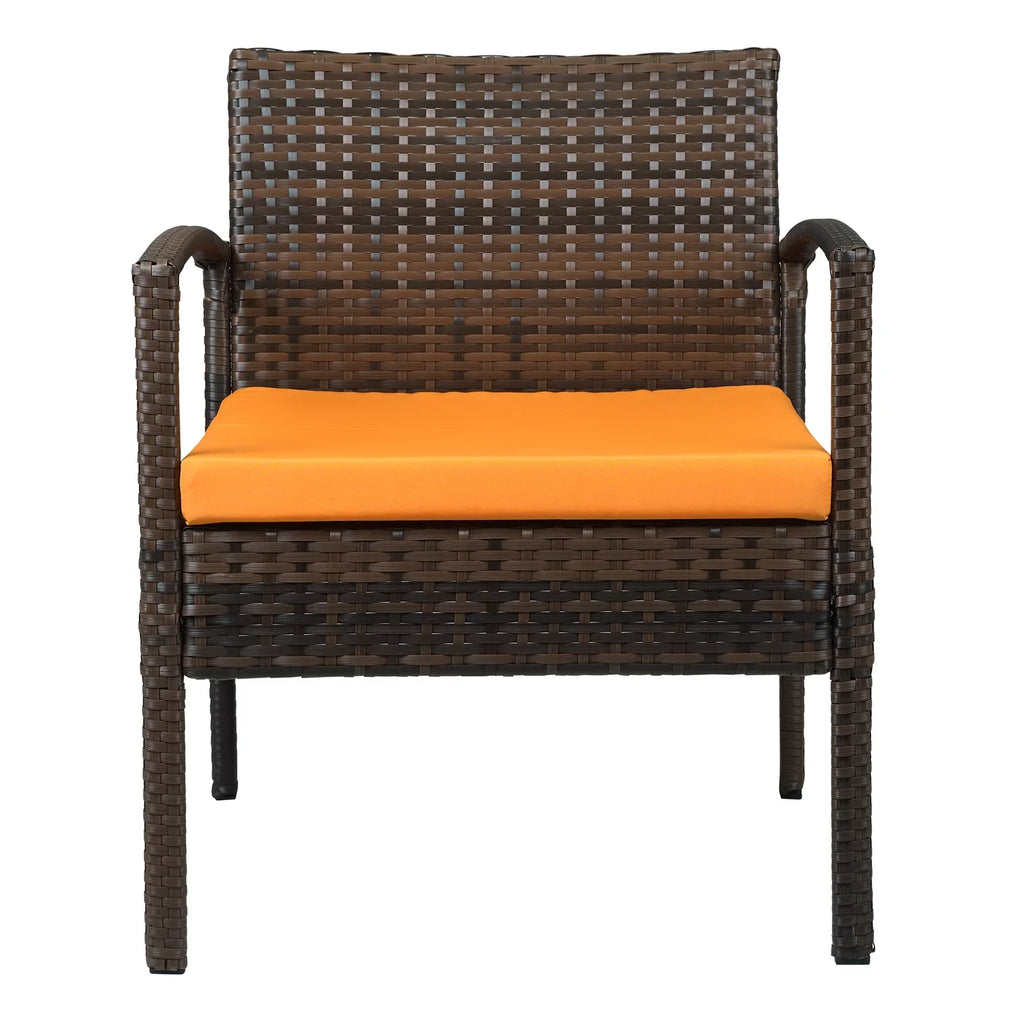 Virasat Outdoor Sofa Set 2 Seater , 2 Single seater and 1 Center Table Set (Brown)-VIRASAT FURNITURE & FURNISHING