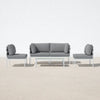 Virasat Outdoor Garden Balcony Sofa Set 2 Seater, 2 Single Seater and 1 Center Table Set Braid & Rope-VIRASAT FURNITURE & FURNISHING
