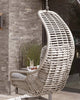 Virasat Single Seater Hanging Swing With Stand For Balcony, Garden Swing (Grey)-VIRASAT FURNITURE & FURNISHING