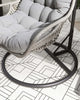 Virasat Single Seater Hanging Swing With Stand For Balcony, Garden Swing (Grey)-VIRASAT FURNITURE & FURNISHING
