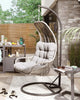 Virasat Single Seater Hanging Swing With Stand For Balcony, Garden Swing (Grey)-VIRASAT FURNITURE & FURNISHING