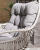 Virasat Single Seater Hanging Swing With Stand For Balcony, Garden Swing (Grey)-VIRASAT FURNITURE & FURNISHING