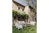Virasat Outdoor Garden Balcony Sofa Set 3 Seater, 2 Seater With 2 Single Seater and 1 Center Table With 1 Side Table Set (White)-VIRASAT FURNITURE & FURNISHING