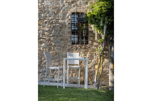Virasat Outdoor Bar Sets 2 Chairs and 1 Table Patio Bar Set (Pearl White)-VIRASAT FURNITURE & FURNISHING