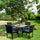 Virasat Outdoor Patio Dining Set 4 Chairs and 1 Table (Black)-VIRASAT FURNITURE & FURNISHING