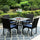 Virasat Outdoor Patio Dining Set 4 Chairs and 1 Table (Black)-VIRASAT FURNITURE & FURNISHING