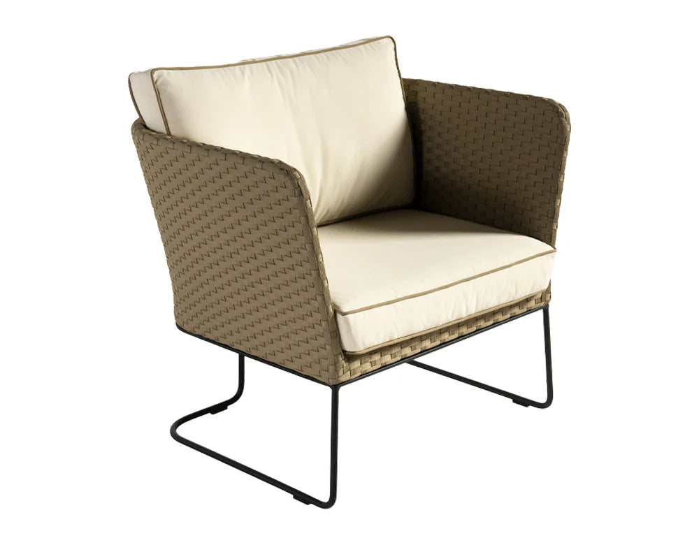 Virasat Outdoor Sofa Set 2 Seater, 2 Single Seater and 1 Center Table (Brown + Beige)-VIRASAT FURNITURE & FURNISHING