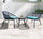 Virasat Outdoor Patio Seating Set 2 Chairs and 1 Table Set Black Blue-VIRASAT FURNITURE & FURNISHING