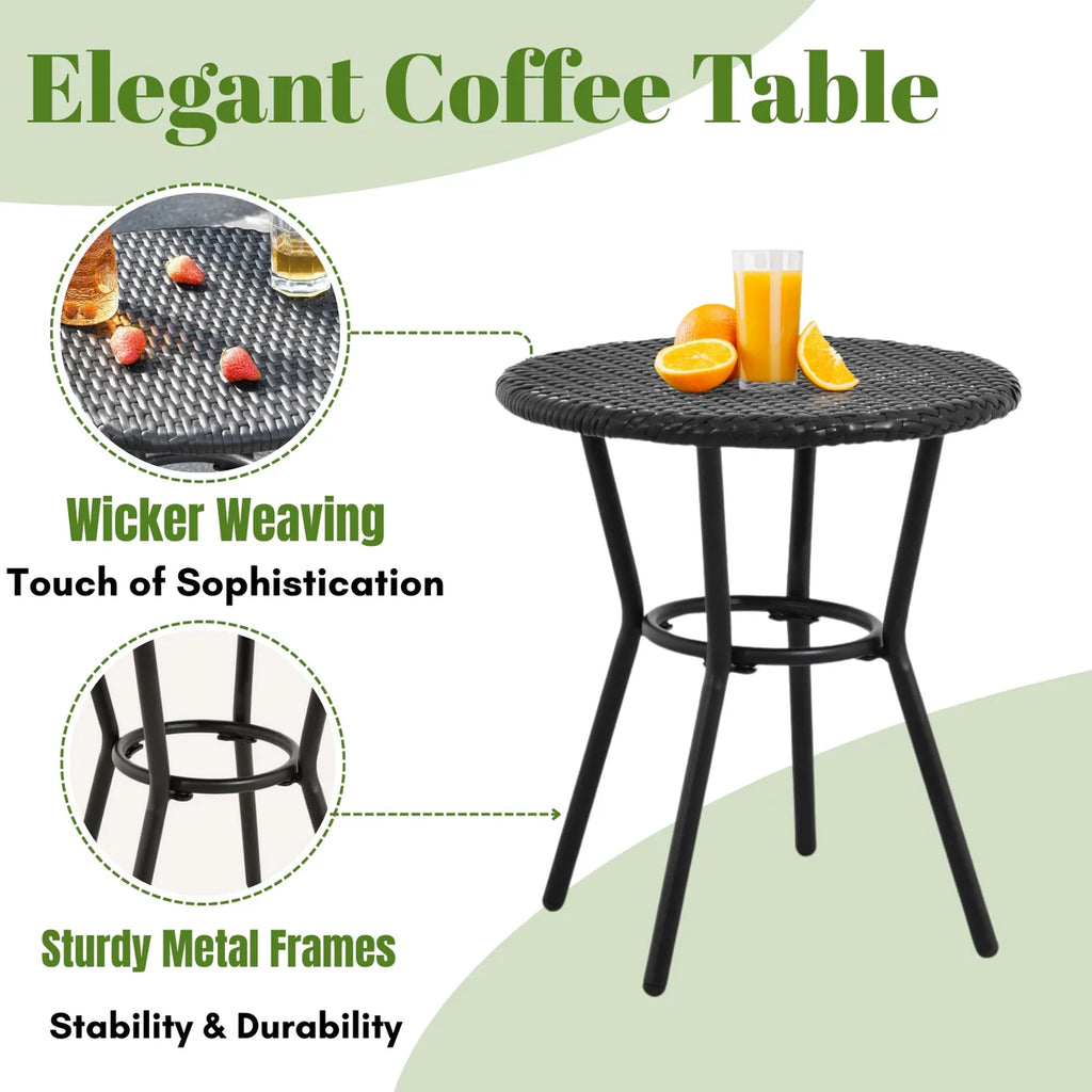VIRASAT FURNITURE Outdoor Rope 3-Piece Patio Set