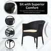 VIRASAT FURNITURE 3-Piece Outdoor Rattan Wicker Patio Set