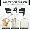VIRASAT FURNITURE 3-Piece Outdoor Rattan Wicker Patio Set