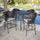 Virasat Outdoor Patio Bar Sets 4 Chairs and 1 Table (Brown)-VIRASAT FURNITURE & FURNISHING
