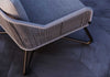 Virasat Outdoor Sofa Set 3 Seater, 2 Single Seater and 1 Center Table (Grey) Braided & Rope-VIRASAT FURNITURE & FURNISHING