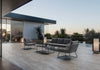 Virasat Outdoor Sofa Set 3 Seater, 2 Single Seater and 1 Center Table (Grey) Braided & Rope-VIRASAT FURNITURE & FURNISHING