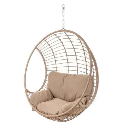 VIRASAT FURNITURE PALERMA SINGLE SEATER HANGING SWING WITHOUT STAND FOR BALCONY & GARDEN SWING (HONEY)
