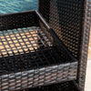 Virasat Outdoor Patio Bar Serving Cart (Dark Brown)-VIRASAT FURNITURE & FURNISHING