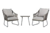Virasat Outdoor Patio Seating Set 2 Chairs and 1 Table Set (Grey)-VIRASAT FURNITURE & FURNISHING