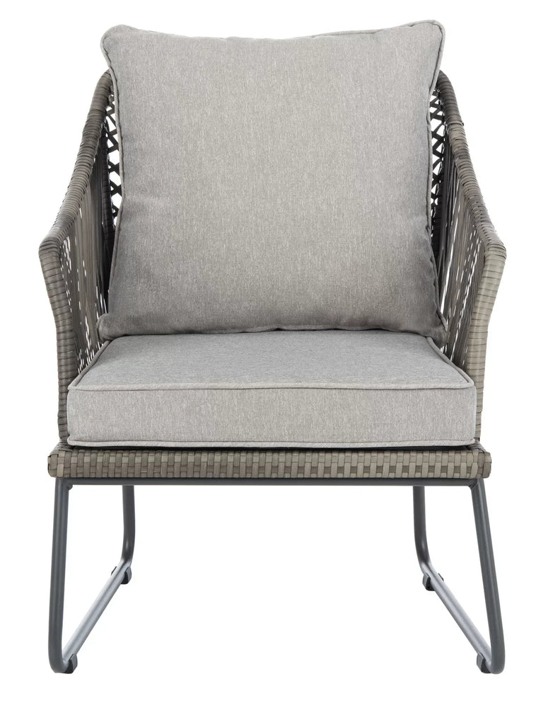 Virasat Outdoor Patio Seating Set 2 Chairs and 1 Table Set (Grey)-VIRASAT FURNITURE & FURNISHING