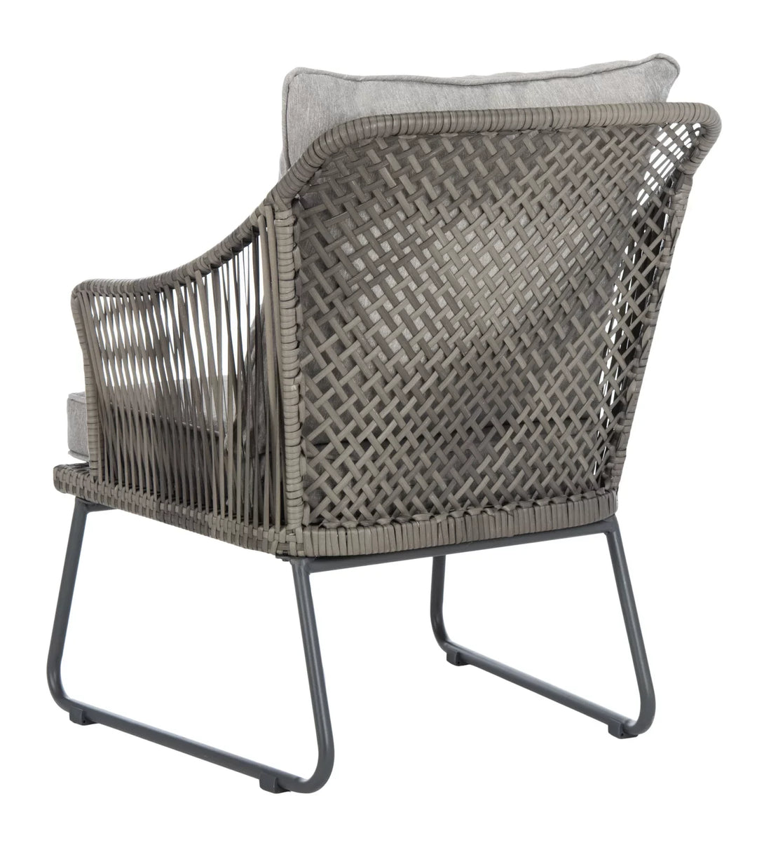 Virasat Aadhan Outdoor Patio Seating Set 2 Chairs and 1 Table Set Grey